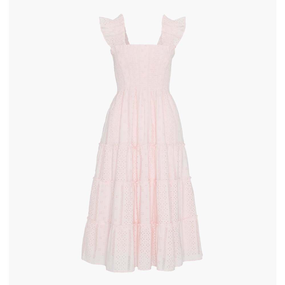Hill House Home The Ellie Nap Dress - Pink Broderie Voile Size SPink Broderie Vo